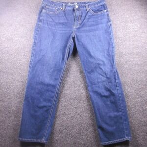 Seven7 Jeans Womens 16 Blue Slim Straight Denim Stretch Medium Wash Casual